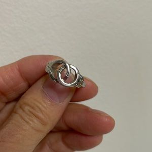 Sterling silver Handcuff ring